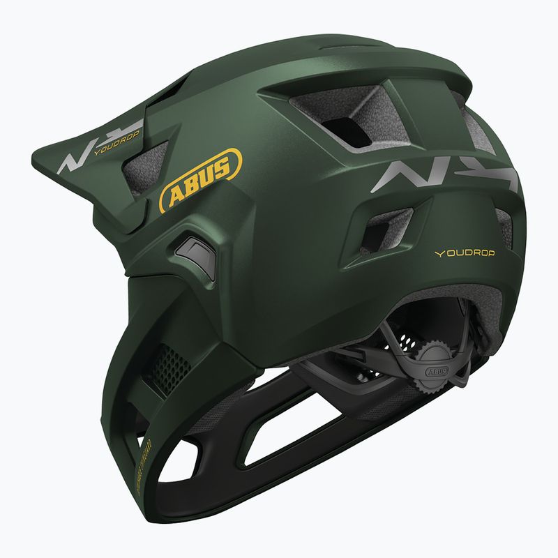Детска велосипедна каска ABUS Youdrop FF moss green 3