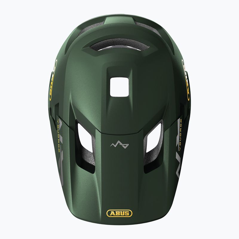 Детска велосипедна каска ABUS Youdrop FF moss green 6