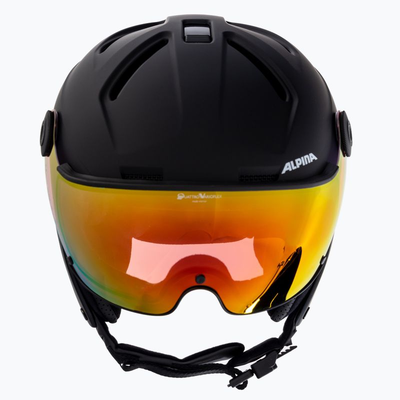 Ски каска Alpina Attelas Visor QVM black matte 2