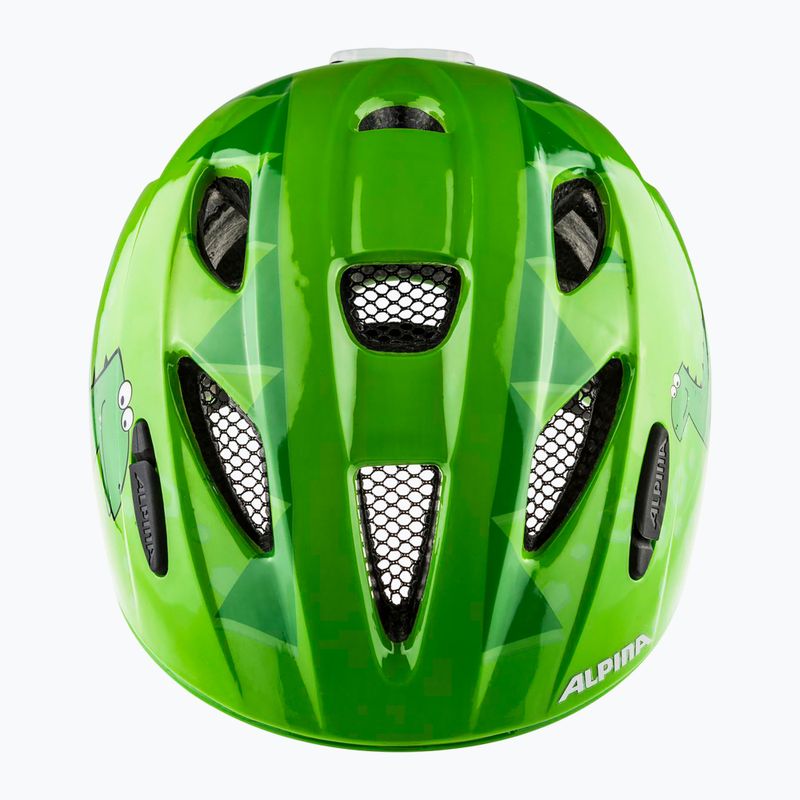 Детска каска за велосипед Alpina Ximo Flash green dino gloss 3