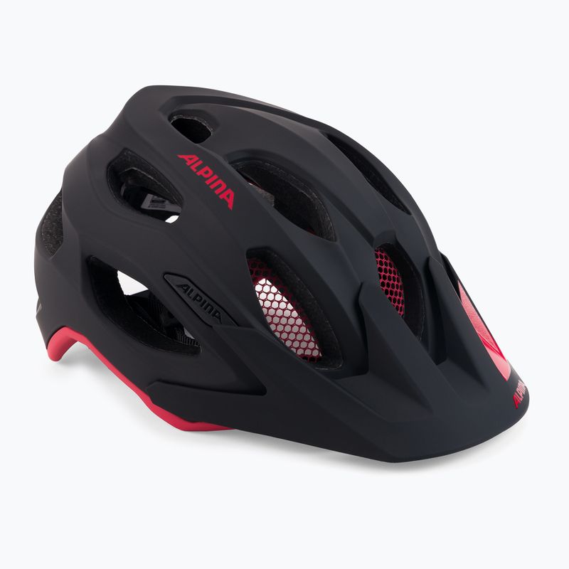 Велосипедна каска Alpina Carapax 2.0 black/red matte
