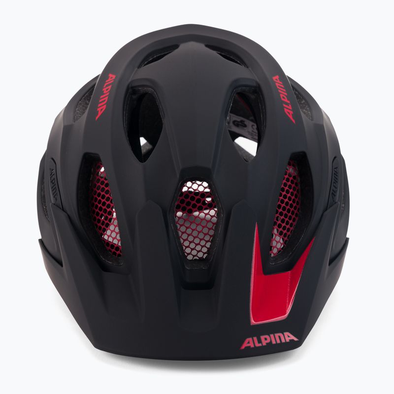 Велосипедна каска Alpina Carapax 2.0 black/red matte 2