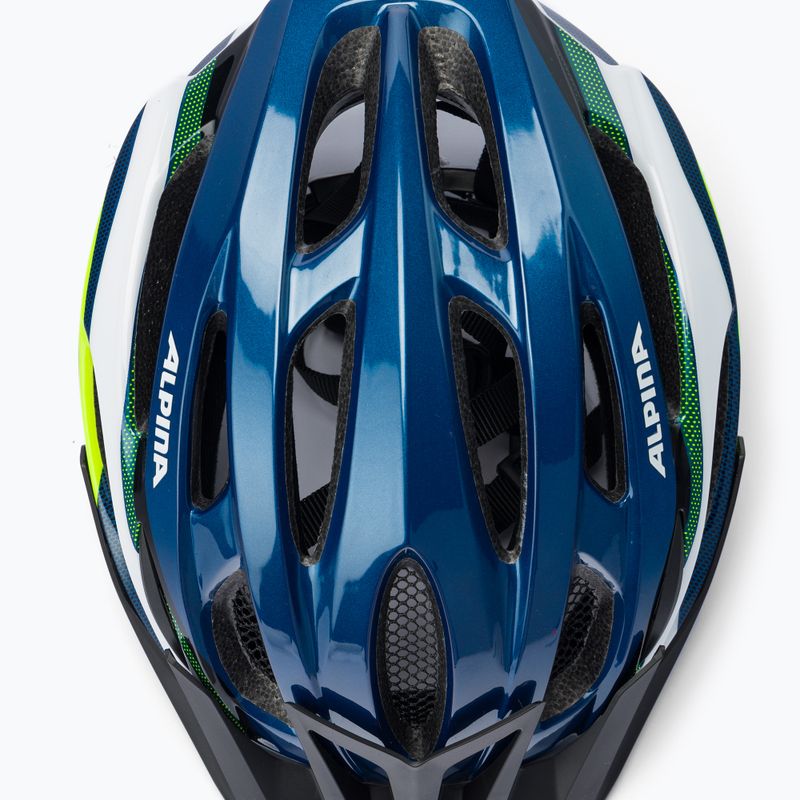 Велосипедна каска Alpina MTB 17 dark blue/neon 6