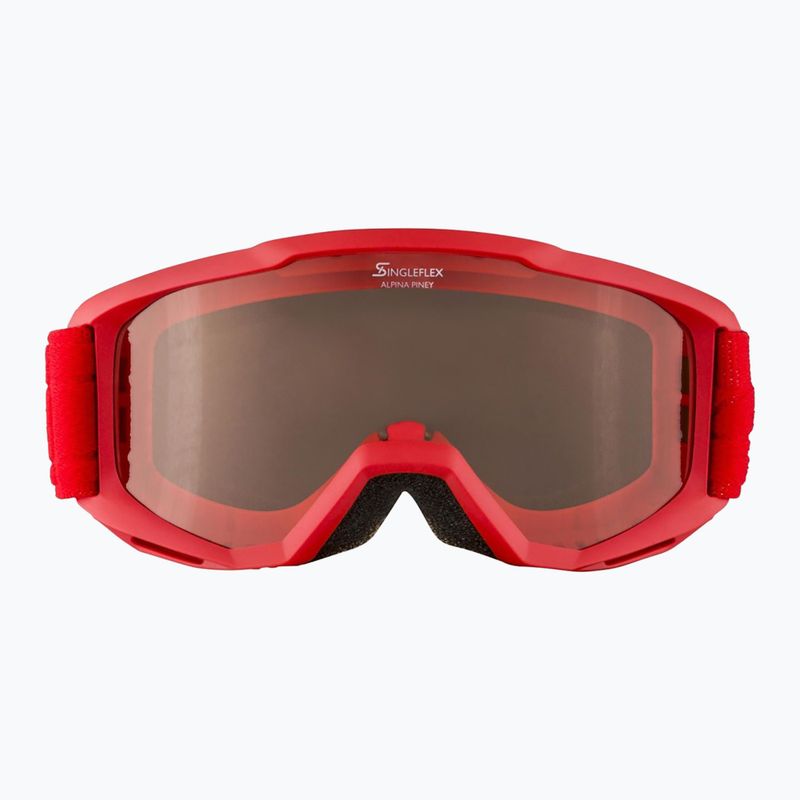 Детски ски очила Alpina Piney red matt/orange 7