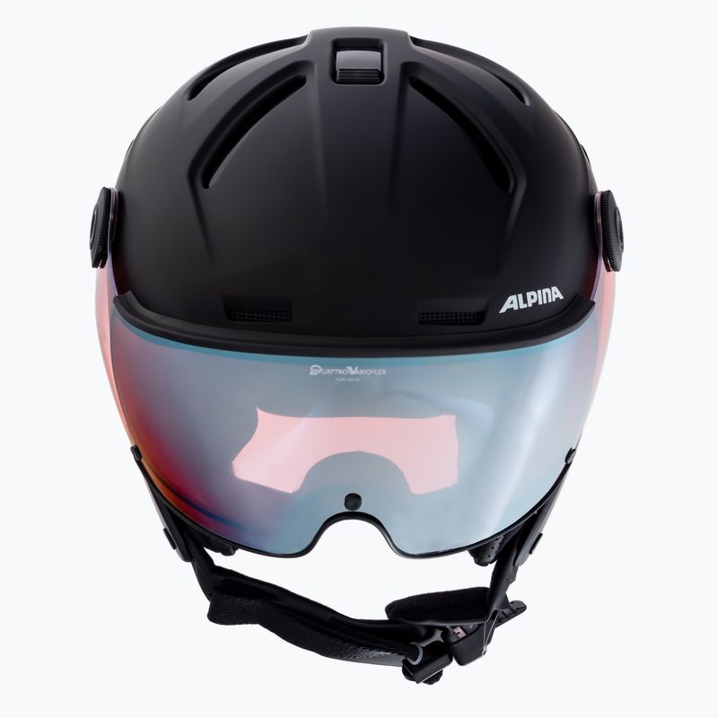 Ски каска Alpina Attelas Visor QVM black matt/silver 2