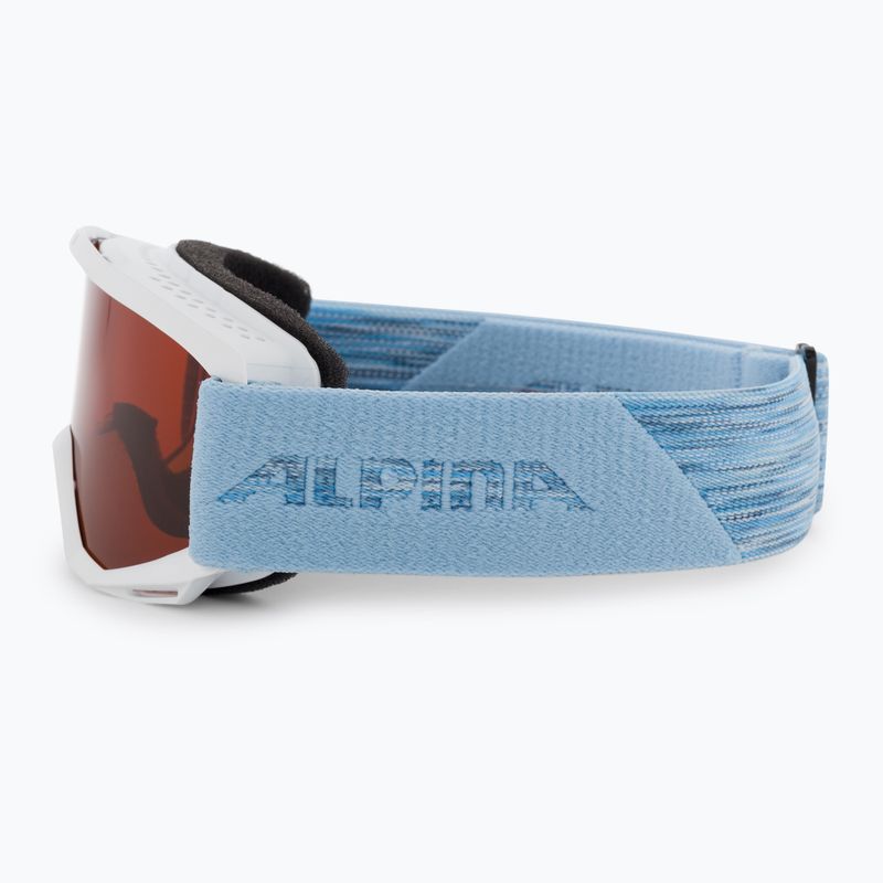 Детски очила за ски Alpina Piney white/skyblue matt/orange 4