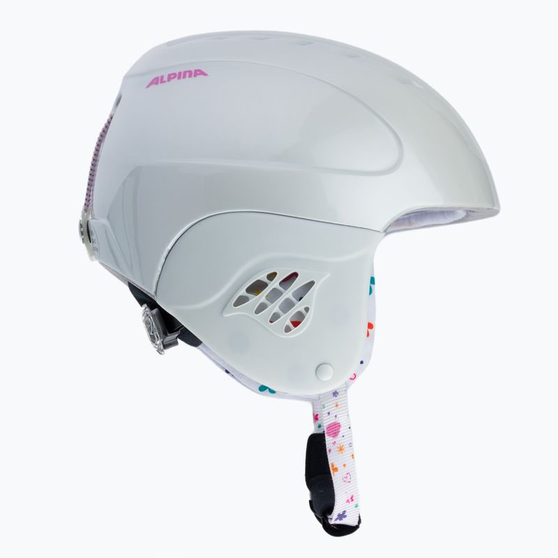 Детски ски каски Alpina Carat white/deco 4