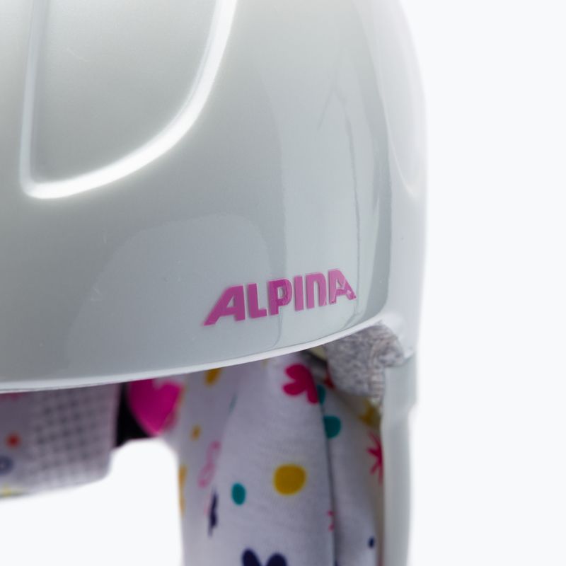 Детски ски каски Alpina Carat white/deco 6