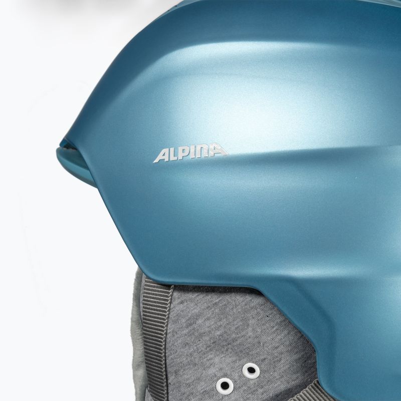 Ски каска Alpina Grand skyblue/white matt 10
