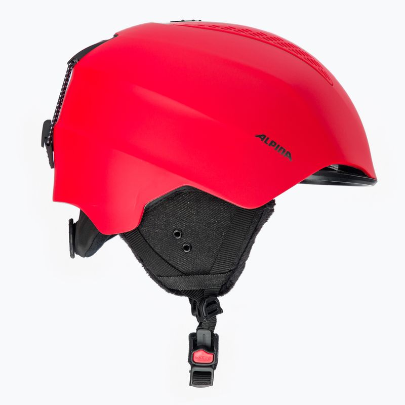 Ски каска Alpina Grand red matt 4