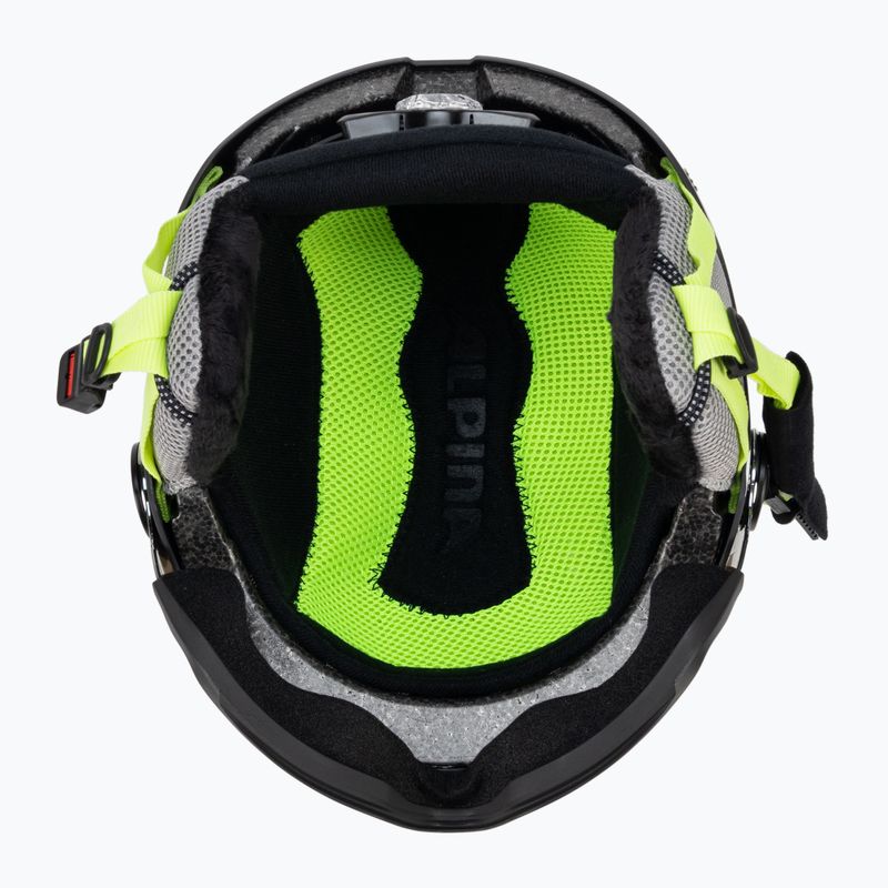 Детски ски каски Alpina Zupo Visor Q-Lite charcoal/neon matt 5