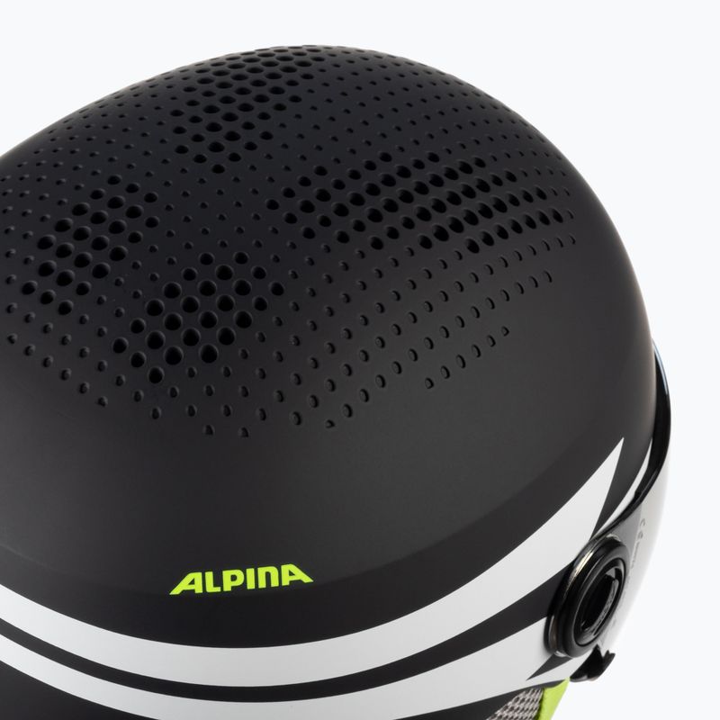 Детски ски каски Alpina Zupo Visor Q-Lite charcoal/neon matt 7