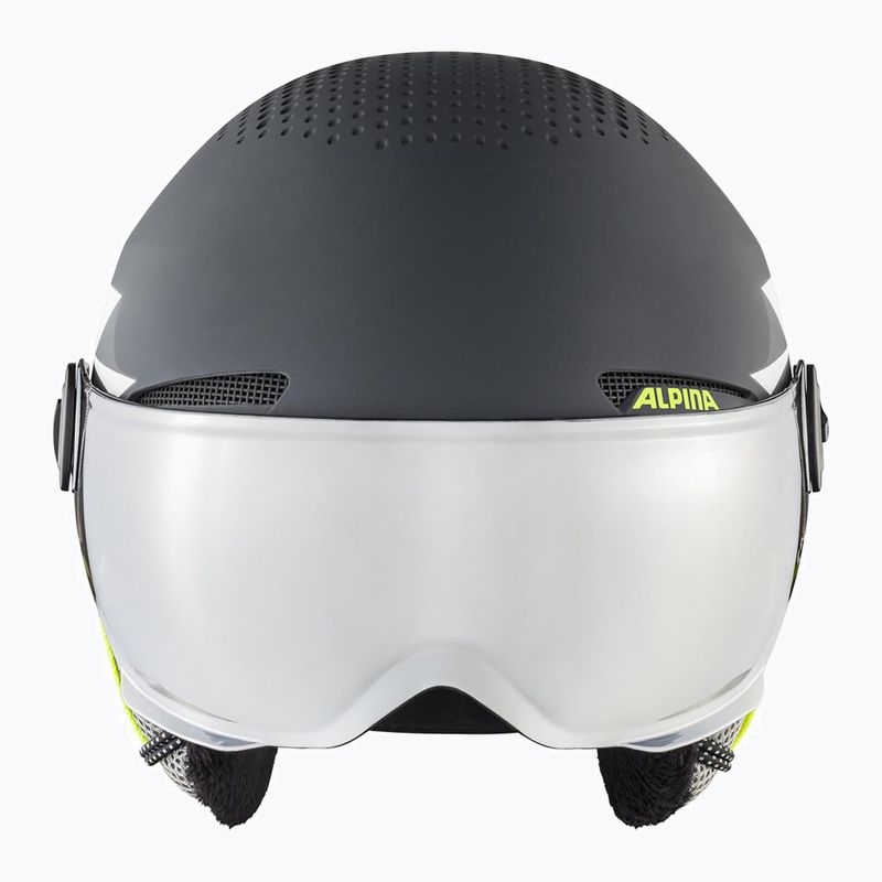 Детски ски каски Alpina Zupo Visor Q-Lite charcoal/neon matt 10