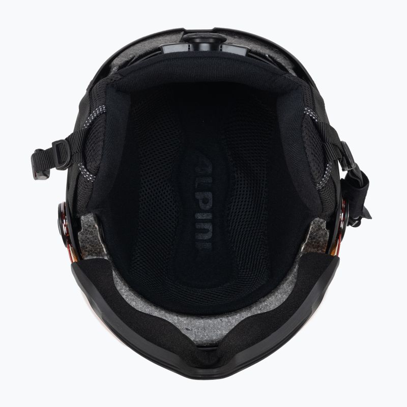 Ски каска Alpina Arber Visor Q Lite black matte 5