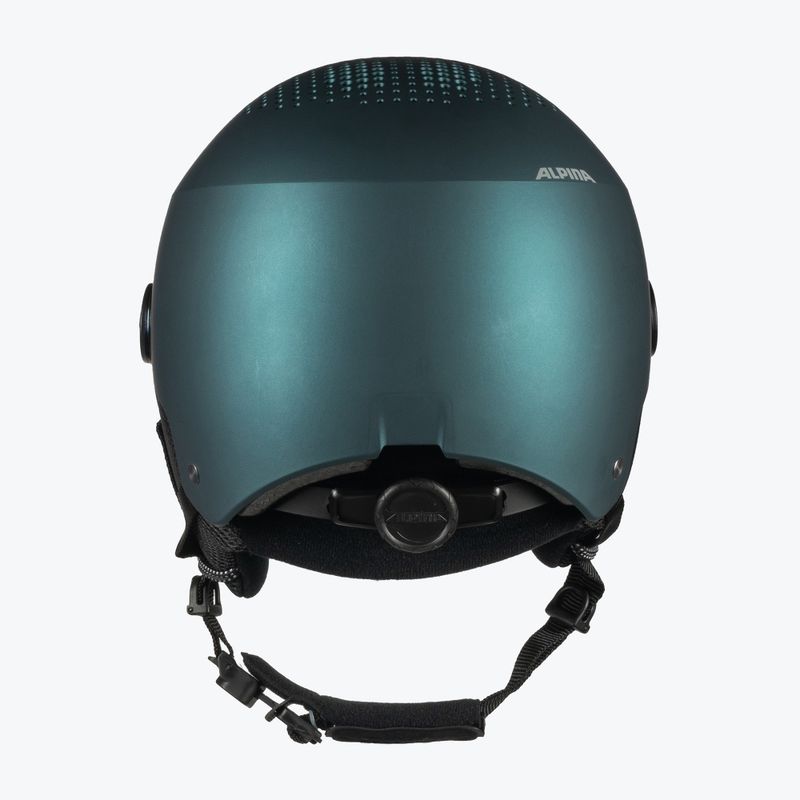 Ски каска Alpina Arber Visor Q Lite petrol/green matt 3
