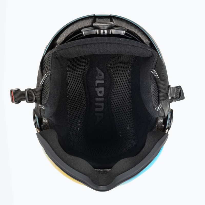Ски каска Alpina Arber Visor Q Lite petrol/green matt 5