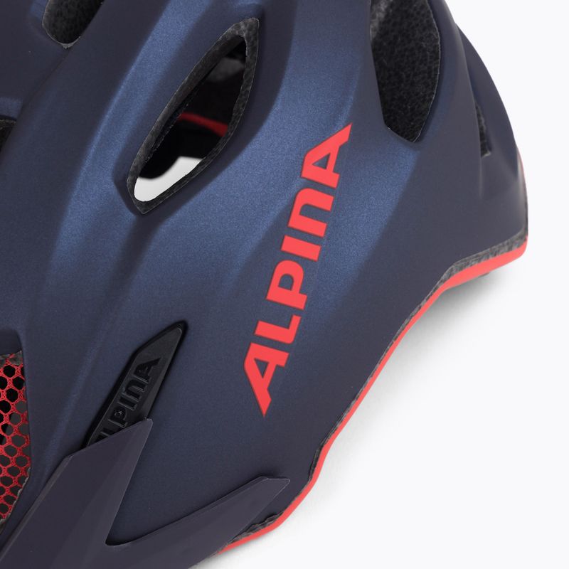 Детска велосипедна каска Alpina Carapax indigo matte 7