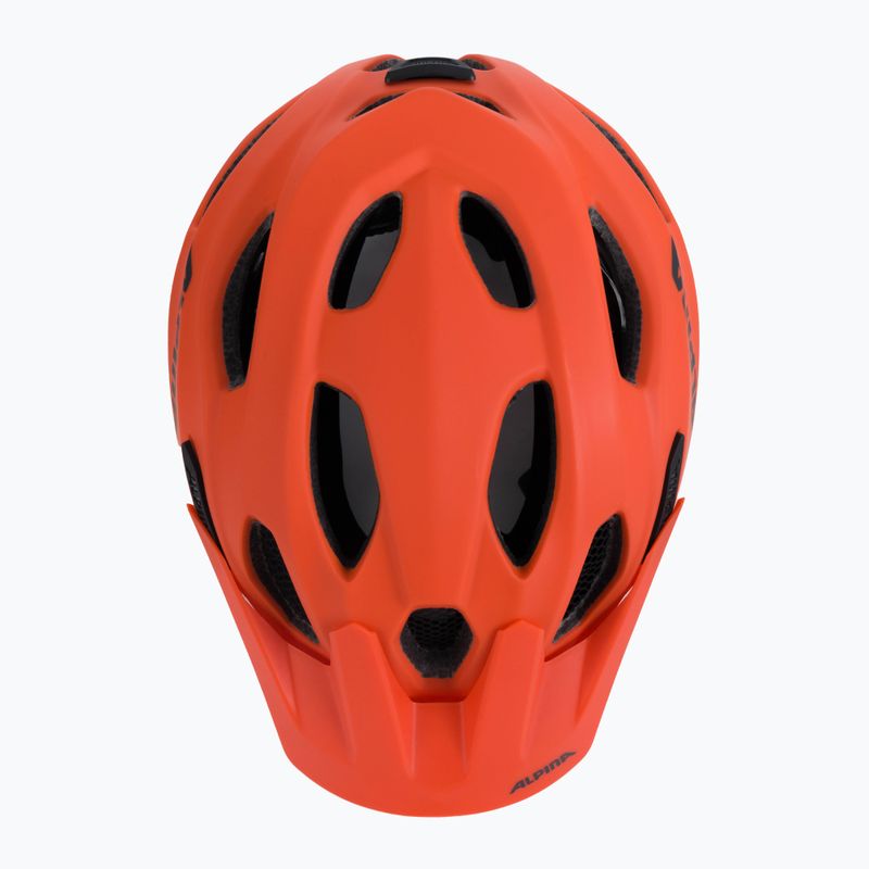 Детска велосипедна каска Alpina Carapax pumpkin orange matt 6