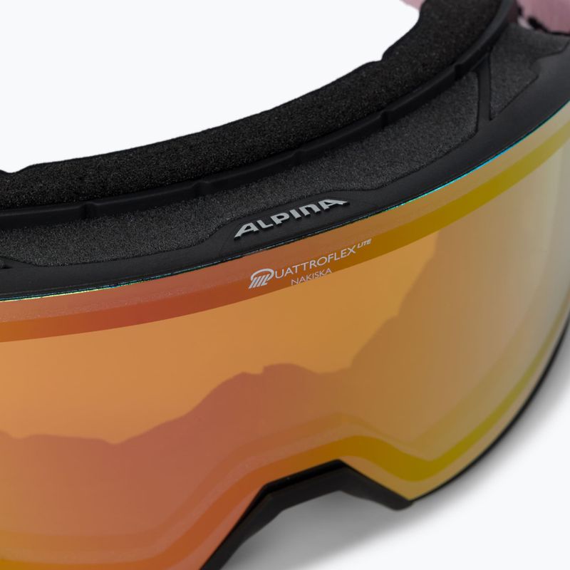 Очила за ски Alpina Nakiska Q-Lite black/rose matt/pink 5