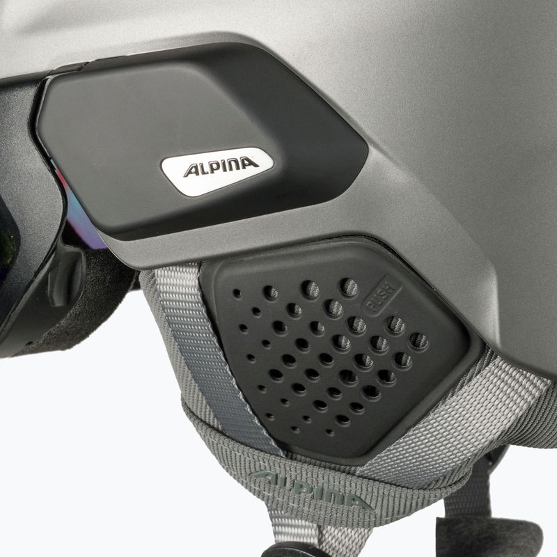 Ски каска Alpina Alto QV gunmetal matt 7