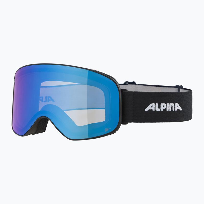 Предпазни ски очила Alpina Slope Q-Lite black matt/ blue