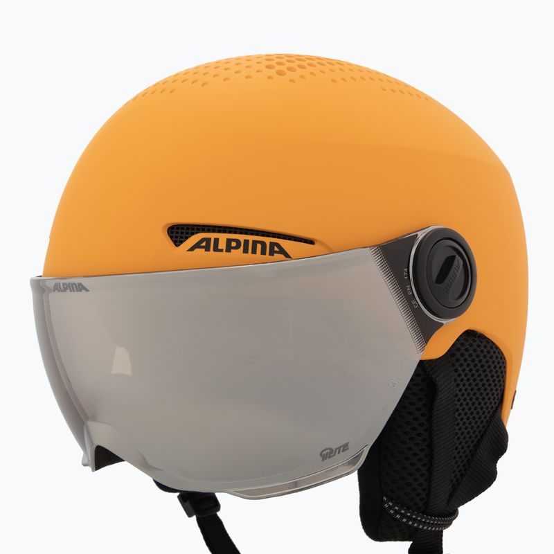 Детска ски каска Alpina Zupo Visor Q-Lite burned/ yellow matt 8