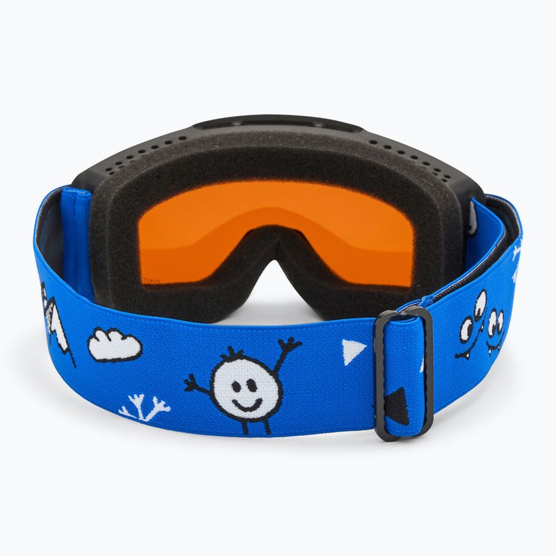Детски предпазни ски очила Alpina Piney black/ blue matt/ orange 3