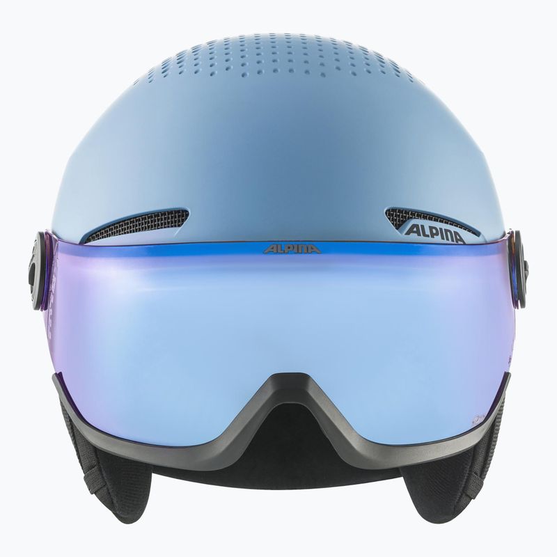 Детска ски каска Alpina Zupo Visor Q-Lite smoke/ blue matt 3