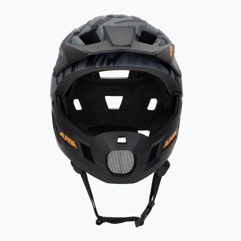 Детска велосипедна каска Alpina Rupi black camo/orange matt 2