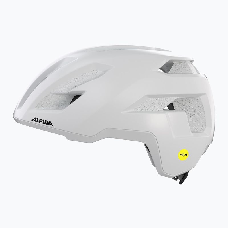 Каска за велосипед Alpina Taunus Gravel MIPS бяла матова 4