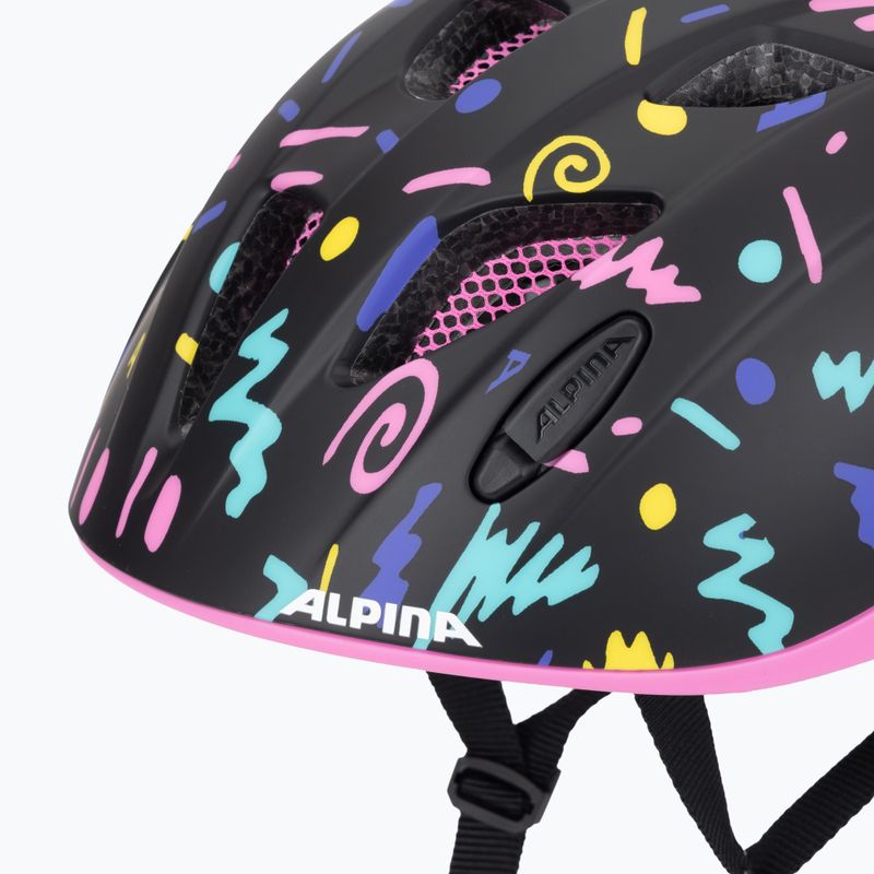 Детска велосипедна каска Alpina Ximo Flash black confetti matt 7