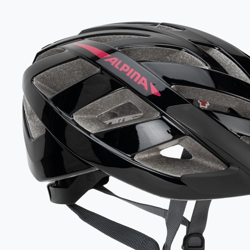 Велосипедна каска Alpina Panoma 3.0 black/pink gloss 8