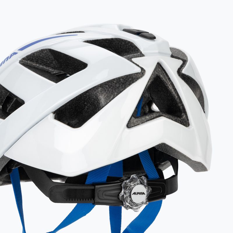 Велосипедна каска Alpina Panoma 3.0 white/blue gloss 8