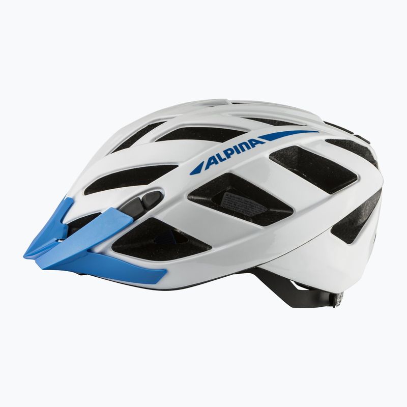 Велосипедна каска Alpina Panoma 3.0 white/blue gloss 2
