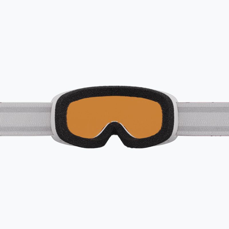 Детски скиорски очила Alpina Piney 2.0 white/rose matte/orange 5