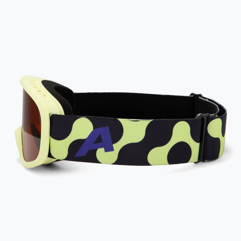 Детски скиорски очила Alpina Piney 2.0 sunny/lime matte/orange 4