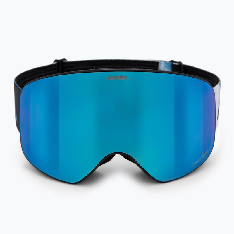 Детски скиорски очила Alpina Fernie Q-Lite black/blue matt 2