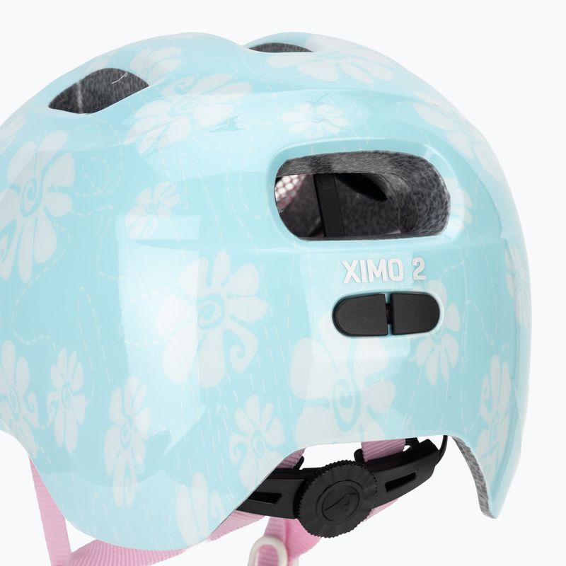 Детска велосипедна каска Alpina Ximo 2 Jr aqua rose flower gloss 7