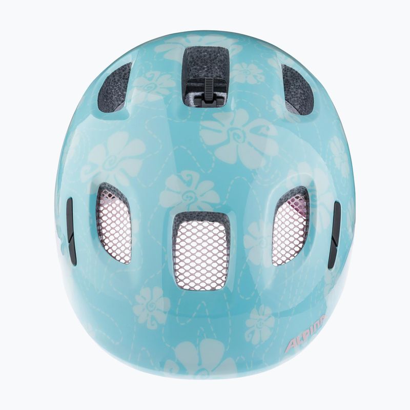 Детска велосипедна каска Alpina Ximo 2 Jr aqua rose flower gloss 12