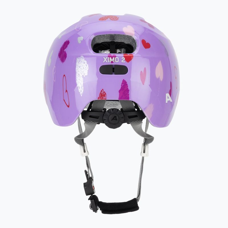 Детска велосипедна каска Alpina Ximo 2 Jr purple hearts gloss 4