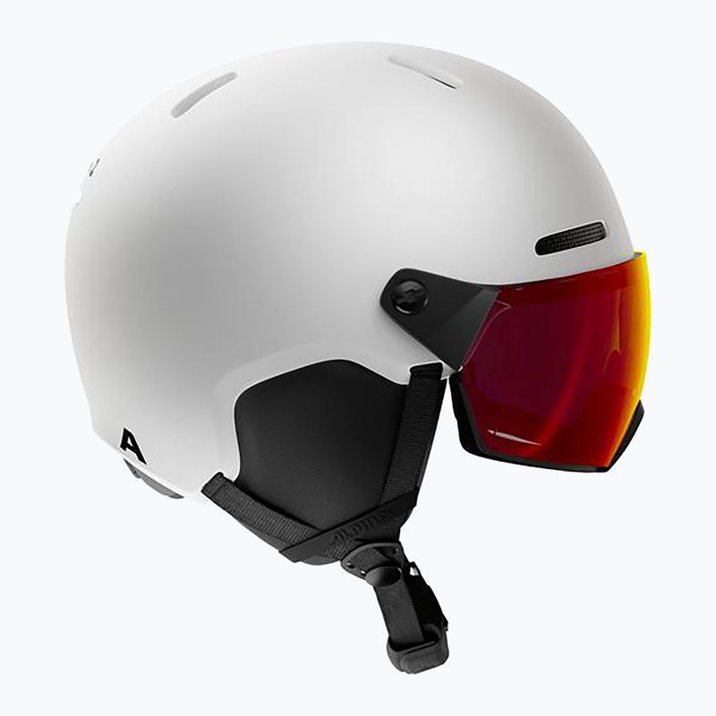 Скиорска каска Alpina Arber 2 Visor Q-Lite white matt 2