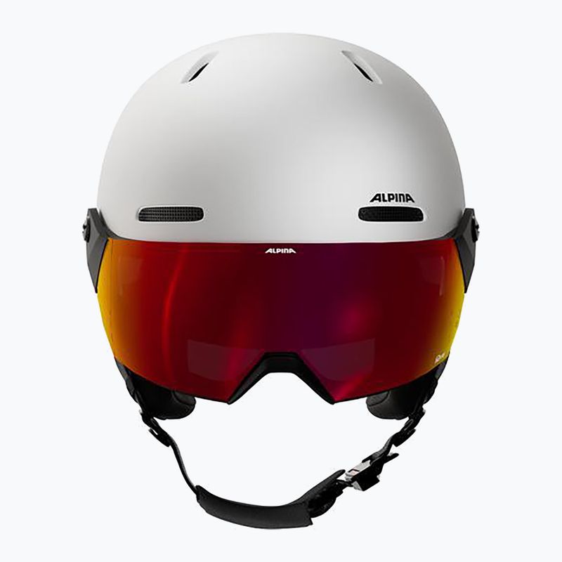 Скиорска каска Alpina Arber 2 Visor Q-Lite white matt 3