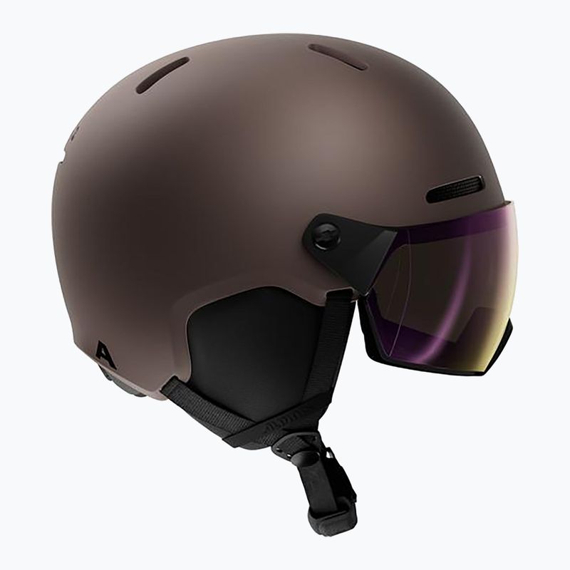 Скиорска каска Alpina Arber 2 Visor Q-Lite ox brown matt 2