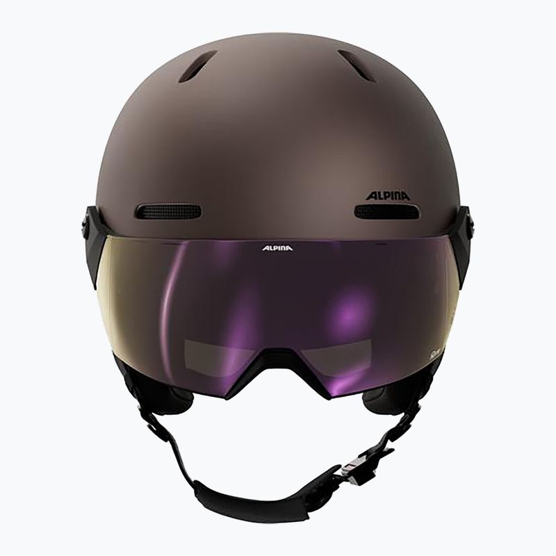 Скиорска каска Alpina Arber 2 Visor Q-Lite ox brown matt 3