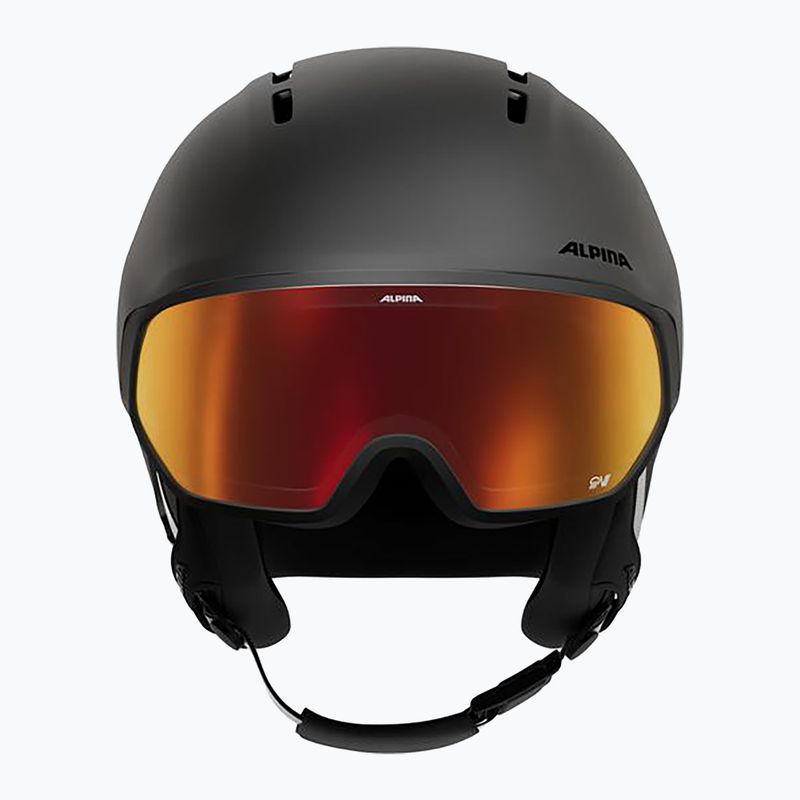 Скиорска каска Alpina Vizzard QV MIPS black matte 3