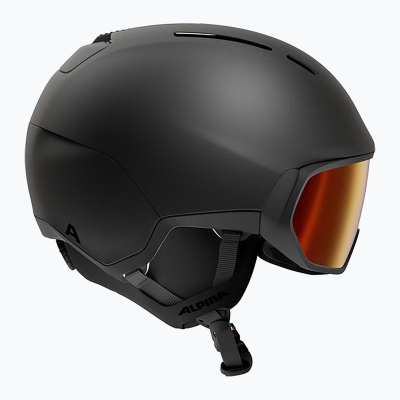 Скиорска каска Alpina Vizzard Q-Lite black matte 2