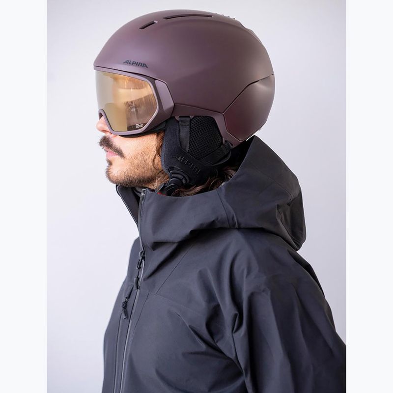 Скиорска каска Alpina Vizzard Q-Lite ox brown att 6