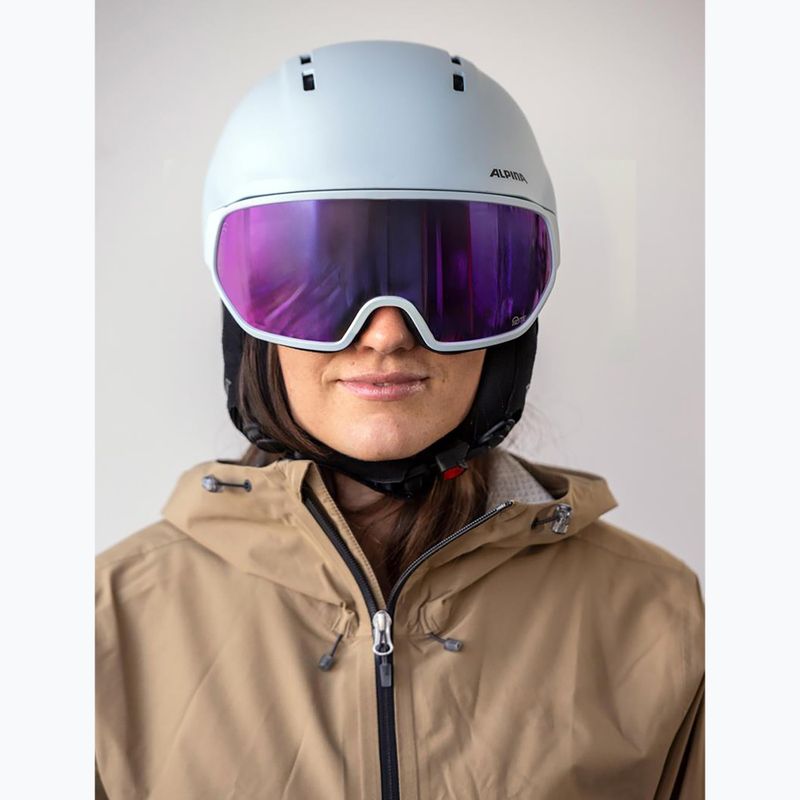 Скиорска каска Alpina Vizzard Q-Lite ice blue matt 7