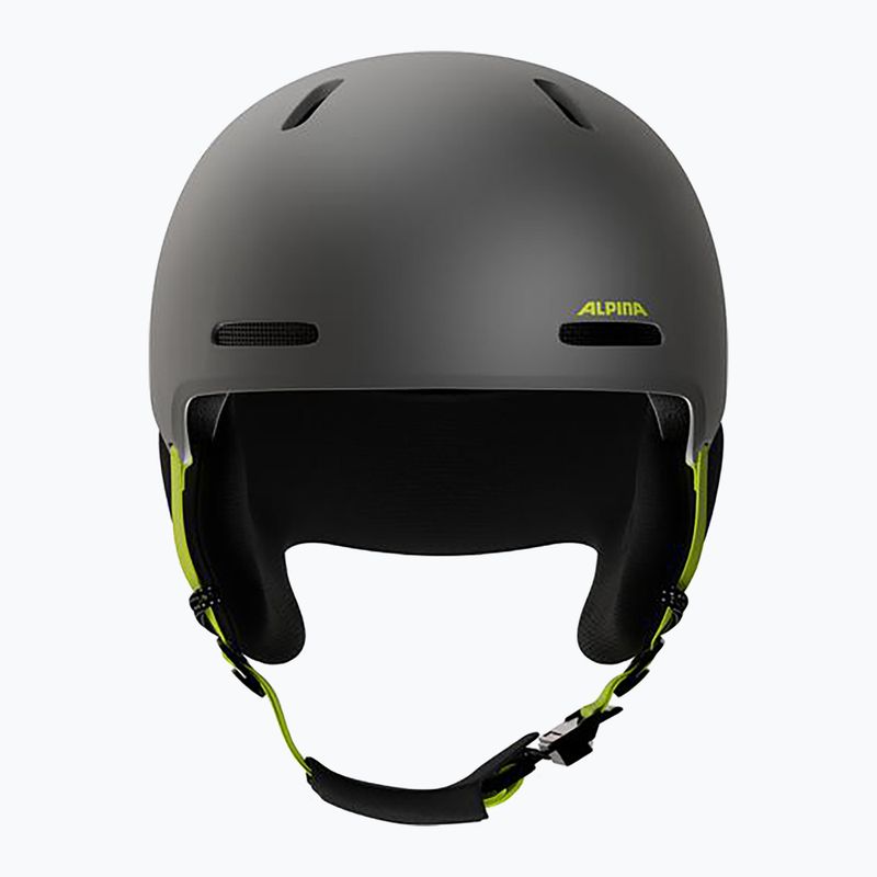 Детска скиорска каска Alpina Zupo 2 charcoal neon matt 3