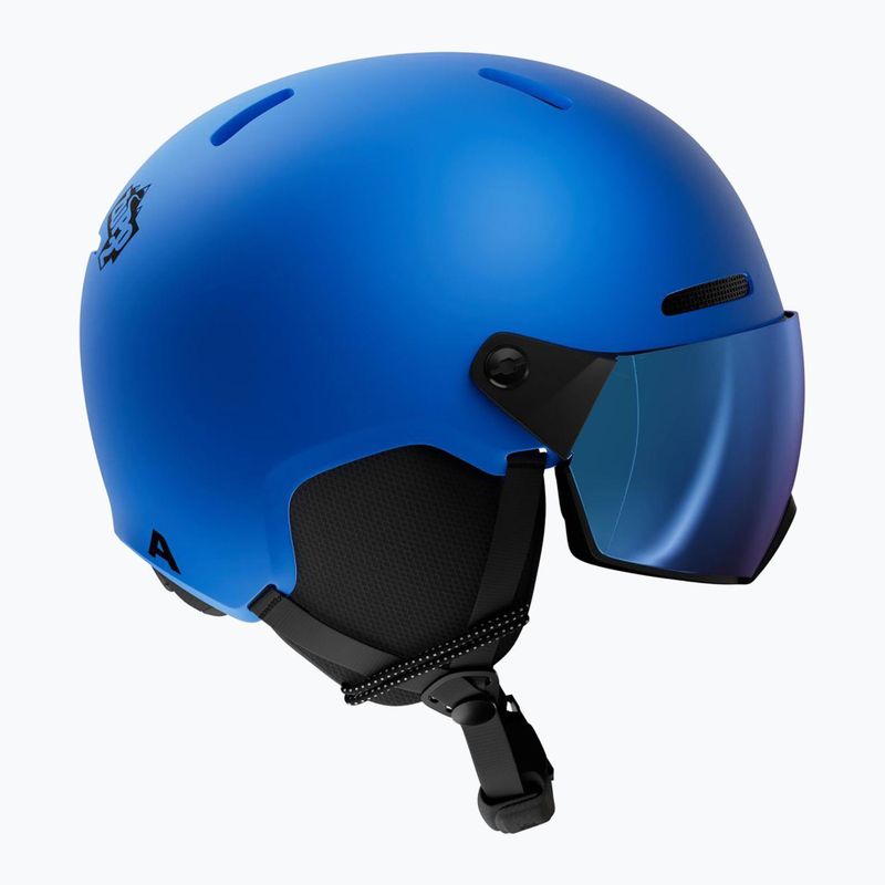 Детска скиорска каска Alpina Zupo 2 Visor Q-Lite blue matt 2